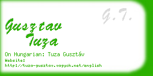 gusztav tuza business card